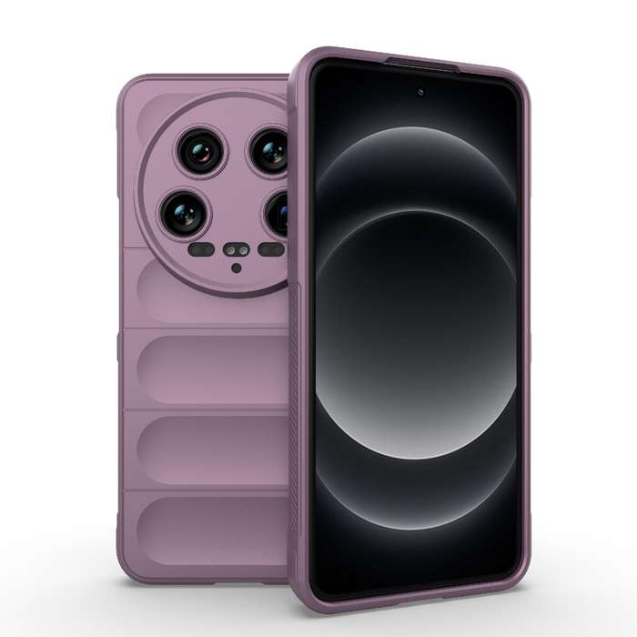 For Xiaomi 14 Ultra Magic Shield TPU + Flannel Phone Case(Purple)