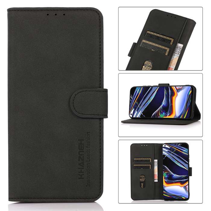 For Xiaomi Redmi Note 13 Pro 4G / POCO M6 Pro KHAZNEH Matte Texture Leather Phone Case(Black)