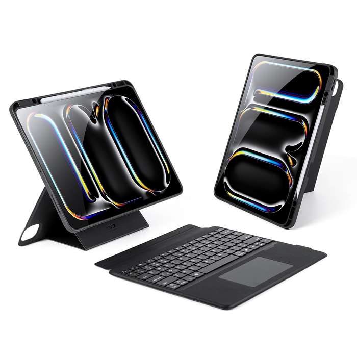 For iPad Pro 13 2024 DUX DUCIS DK Series Magnetic Wireless Bluetooth Keyboard Tablet Case(Black