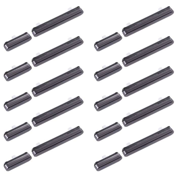 For Samsung Galaxy S22+ 5G SM-S906 10pcs Power Button + Volume Control Button(Black)