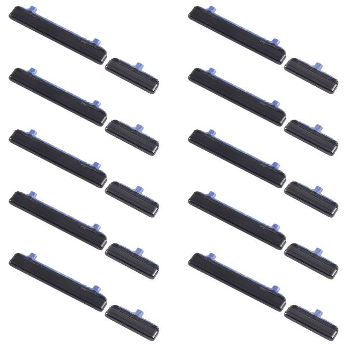For Samsung Galaxy Note20 SM-N980 10pcs Power Button + Volume Control Button(Black)