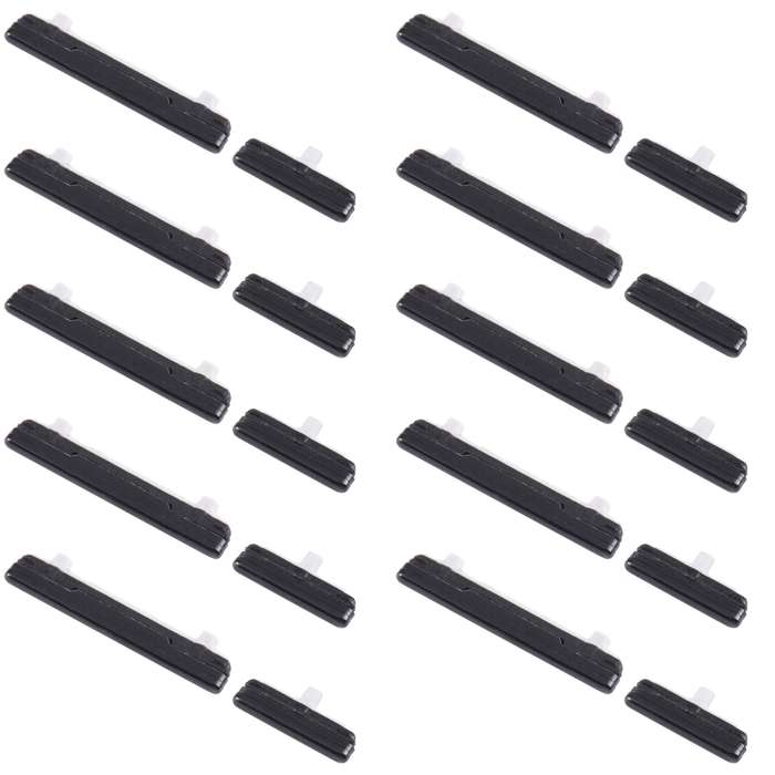 For Samsung Galaxy S21 Ultra 5G SM-G998 10pcs Power Button + Volume Control Button(Black)