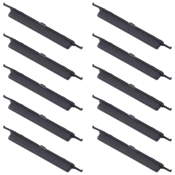 For Samsung Galaxy A12 Nacho SM-A127 10pcs Volume Control Button(Black)