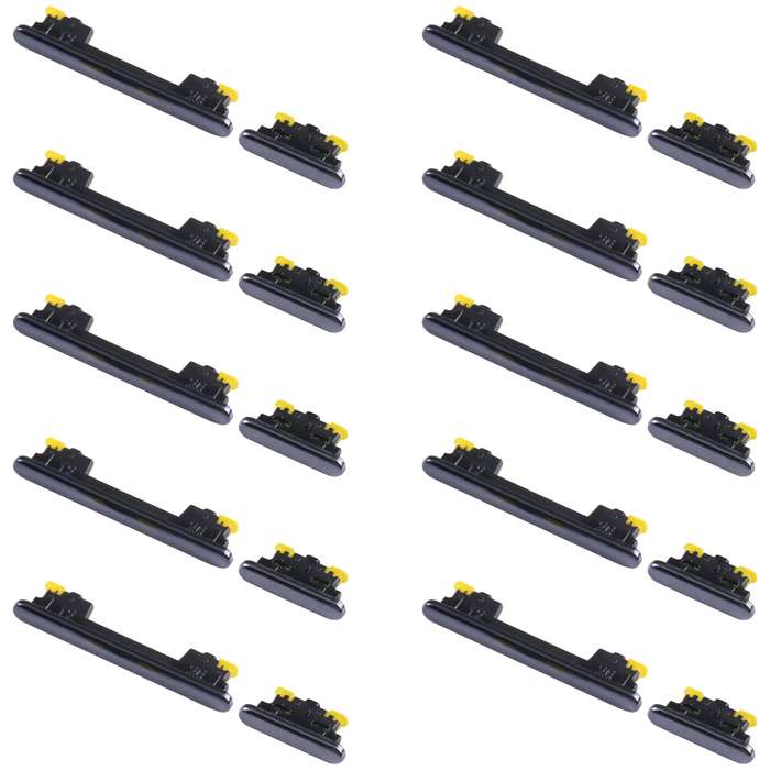 For Samsung Galaxy A33 5G SM-A336 10pcs Power Button + Volume Control Button(Black)