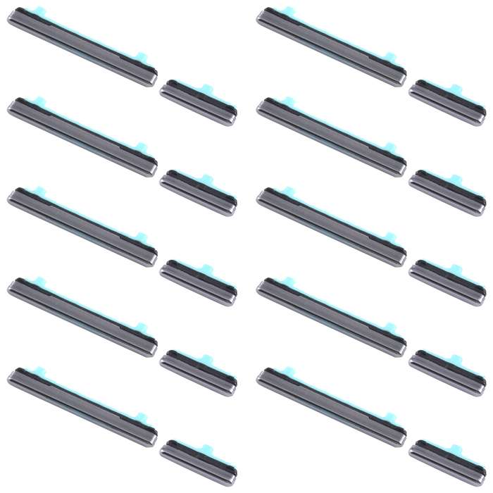 For Samsung Galaxy S20 Ultra SM-G988 10pcs Power Button + Volume Control Button(Grey)