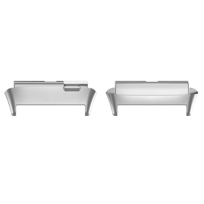 For Redmi Watch 3 Lite / Watch 3 Active 1 Pair Metal Watch Band Connector(Silver)