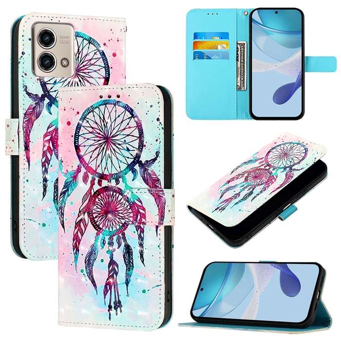 For Motorola Moto G Stylus 4G 2023 3D Painting Horizontal Flip Leather Phone Case(Color Drop Wi