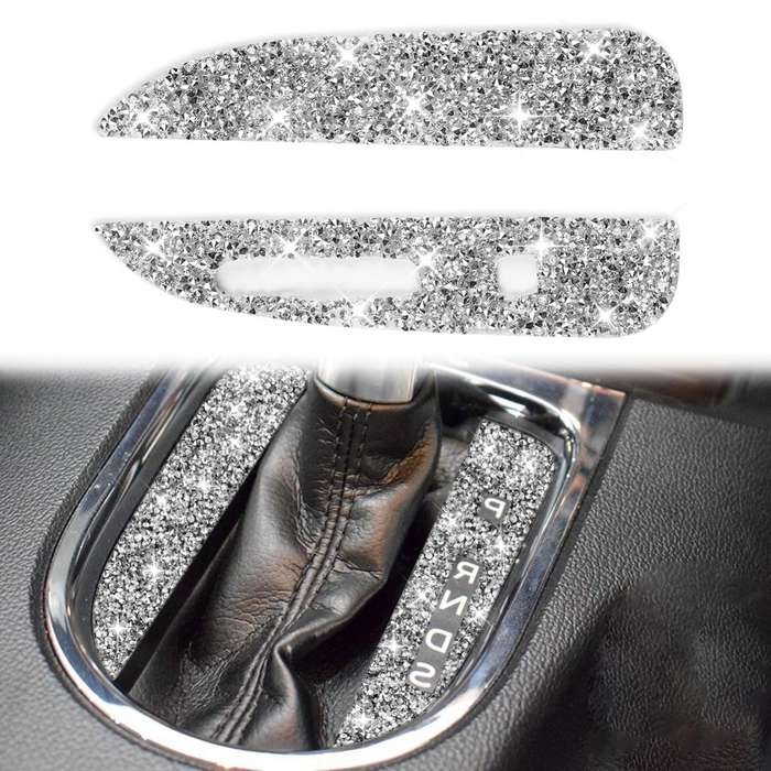 For Ford Mustang 2015-2020 Car Gearshift Panel Diamond Decoration Sticker, Right Drive