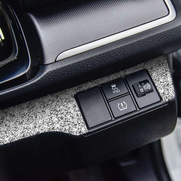 For Honda Civic 2016-2019 Car Headlight Switch Panel Diamond Decorative Sticker, Right-hand Drive