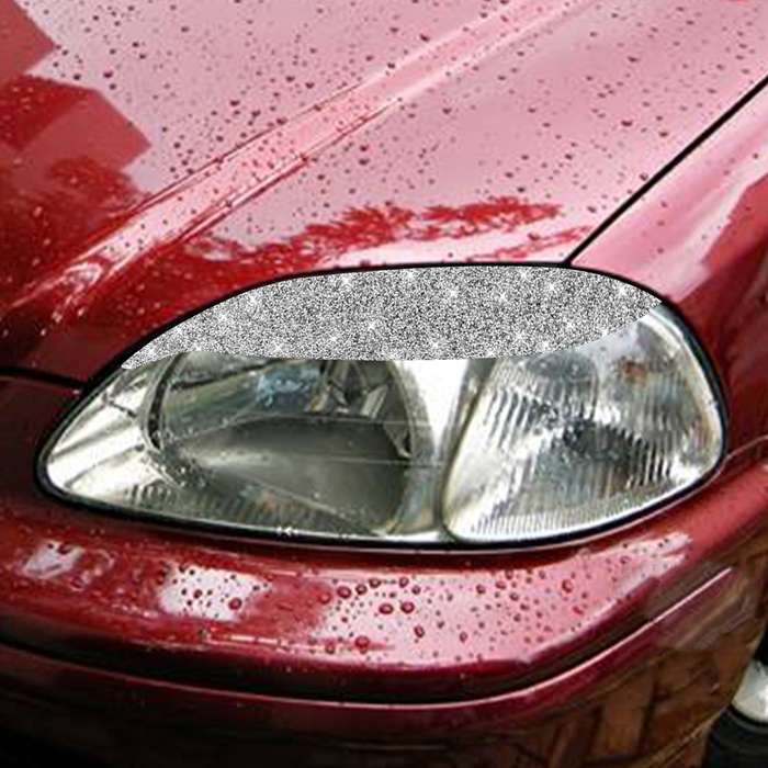 For Honda Civic 1999-2000 Car Light Eyebrow Diamond Decorative Sticker, Left and Right Drive