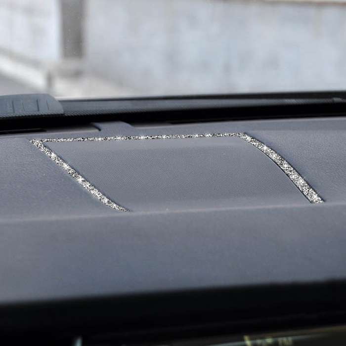 For BMW F07 2010-2016 Car Big Speaker Frame Diamond Decorative Sticker, Left and Right Drive