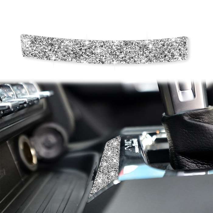 For Ford Mustang 2015-2020 Car Gear Shift Panel Diamond Decoration Sticker, Left and Right Drive