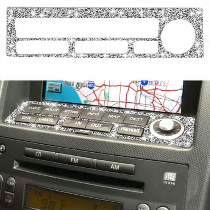 For Nissan 350Z 2003-2009 Car Navigation Key Diamond Decorative Sticker,Left and Right Drive Univers
