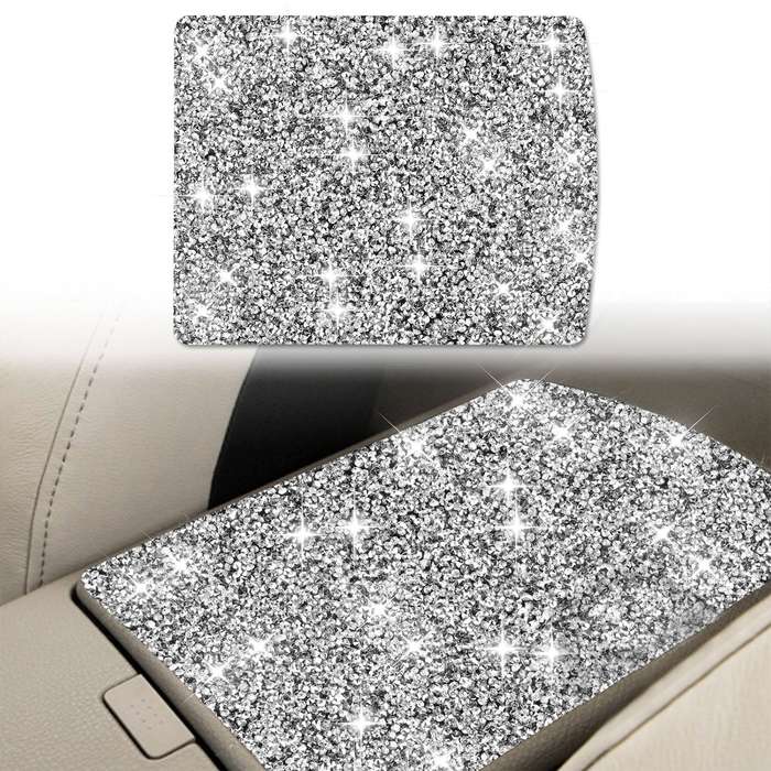 For Nissan 350Z 2003-2009 Car Central System Controlled Storage Box Diamond Sticker,Left and Right D