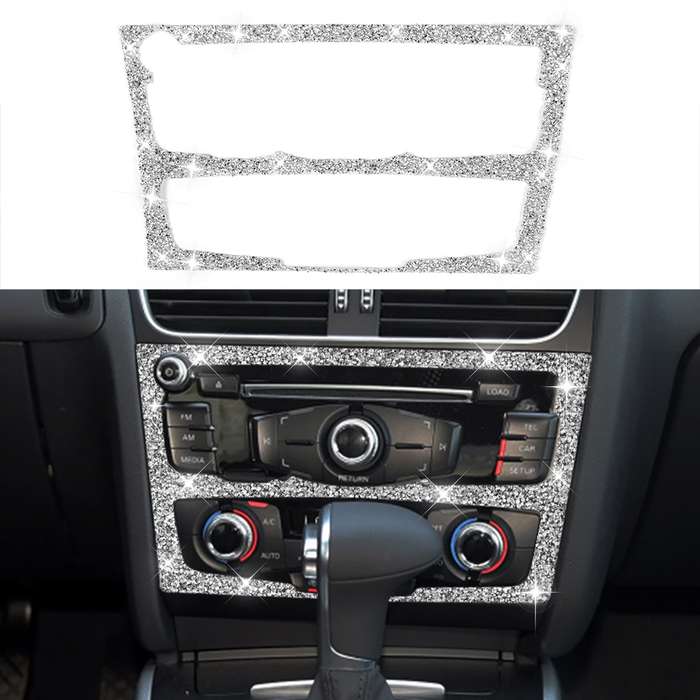 For Audi Q5 / A4L Car Center Control Panel Type B Diamond Decoration Sticker, Left and Right Drive