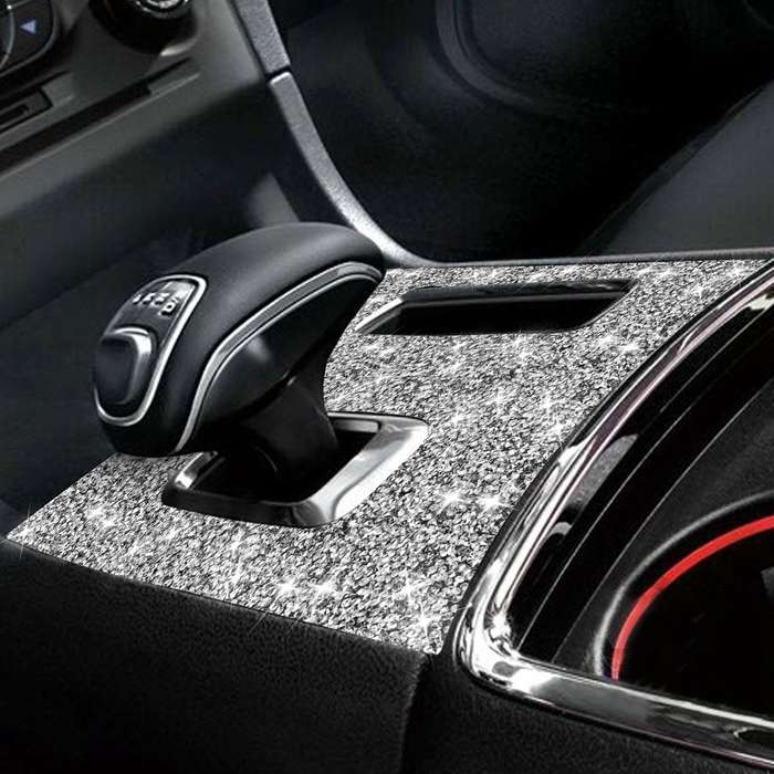 For Dodge Charger 2011-2014 Car Manual Shift Panel Diamond Decorative Sticker, Left-hand Drive