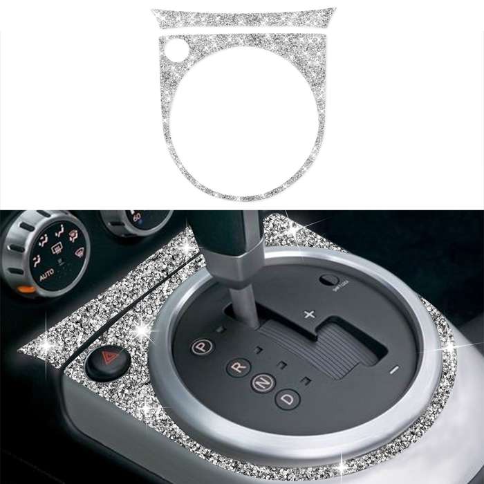 For Nissan 350Z 2006-2009 Car Gear Panel Diamond Sticker, Left Drive