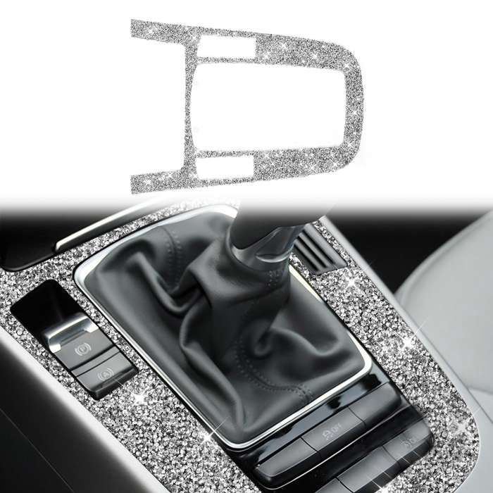 For Audi A4L / A5 / Q5 Car Gear Panel Type A Diamond Decoration Sticker, Left and Right Drive