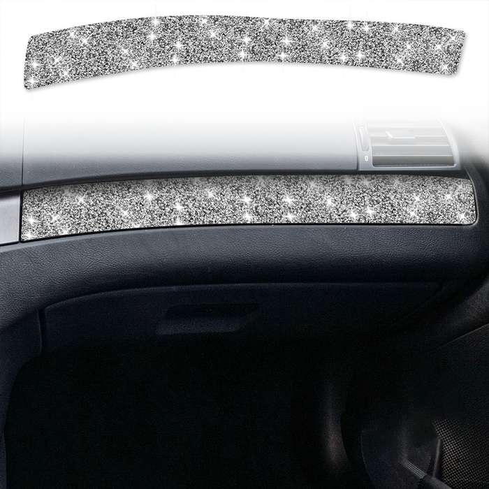 For BMW Series 3 E46 1998-2005 Car Copilot Central Control Diamond Decoration Sticker, Left Drive