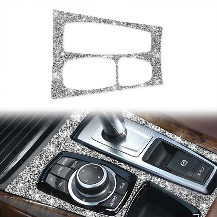 For BMW X5 E70 2008-2013 / X6 E71 2009-2014 Car Gear Panel Diamond Decoration Sticker, High Configur