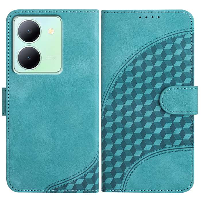 For vivo Y36 5G Global/Y36 4G Global YX0060 Elephant Head Embossed Phone Leather Case with Lany