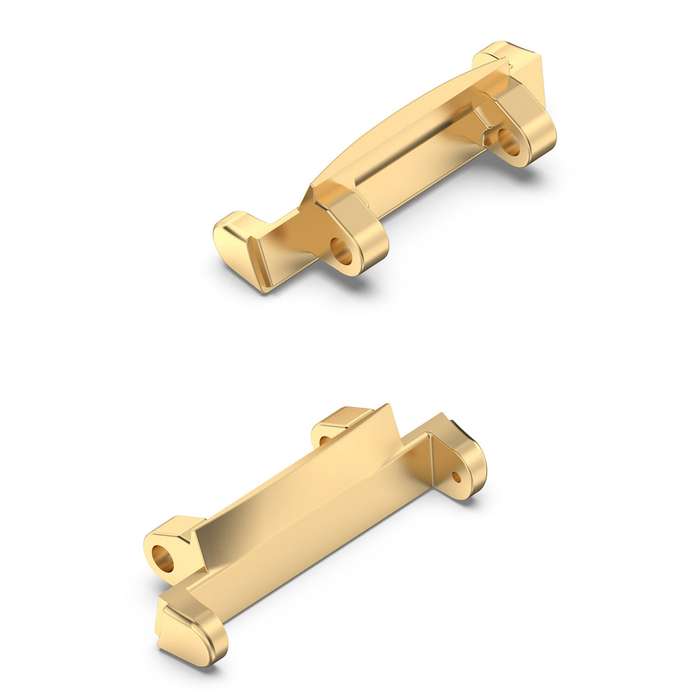 For Amazfit Active Edge A2212 1 Pair Metal Watch Band Connectors(Rose Gold)