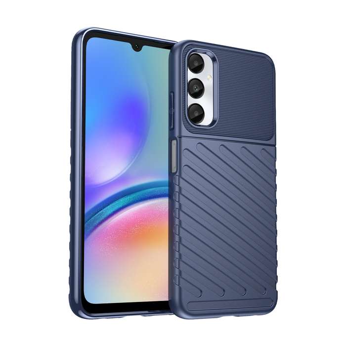 For Samsung Galaxy A05s Thunderbolt Shockproof TPU Phone Case(Blue)