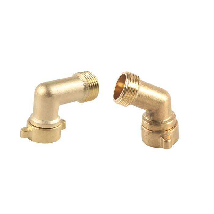 2pcs / Set RV Water Inlet Check 45/90 Degree 3/4 Connector Adapter(Yellow)