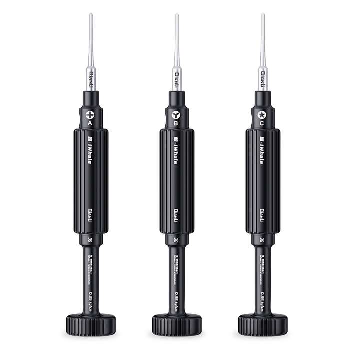 3 in 1 QianLi iWhale Special S2 Steel Magnetic Torque 3D Screwdriver, Model:A/B/C