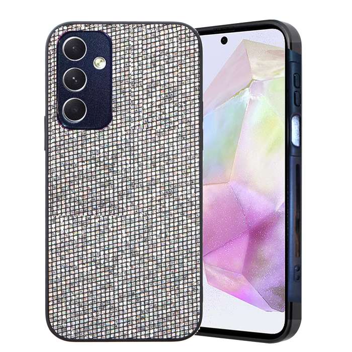 For Samsung Galaxy A15 5G / 4G Glitter Powder TPU Hybrid PC Phone Case(Silver)