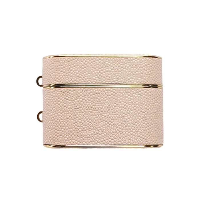 For AirPods Pro Cylindrical Ball Texture Bluetooth Earphone Protective Case(Khaki)