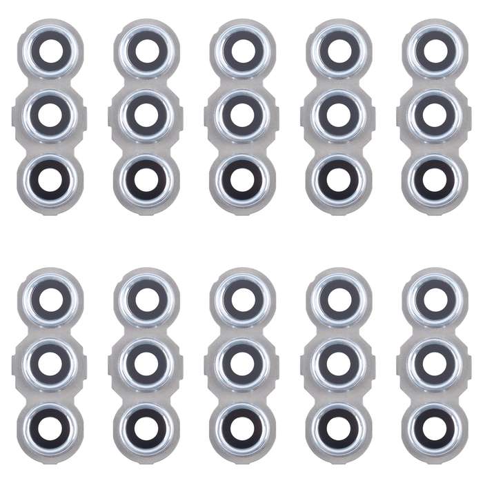 For Samsung Galaxy C55 SM-C556 10pcs Original Rear Camera Lens Cover(Silver)