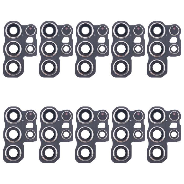 For Samsung Galaxy S24 Ultra SM-S928B 10pcs Original Rear Camera Lens Cover(Silver)
