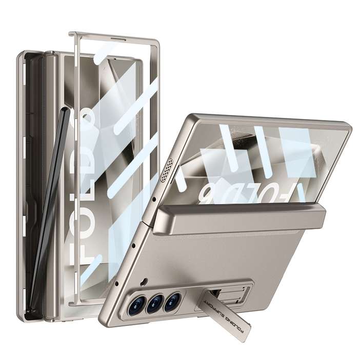 For Samsung Galaxy Z Fold6 GKK Integrated Magnetic Full Coverage Flip Phone Case with Pen Box,