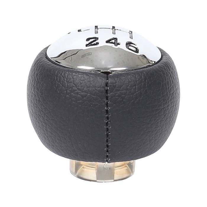 For Peugeot 307 / 308 Car Gear Lever Hand Ball Leather Gear Shift Knob, Style:6 Speed
