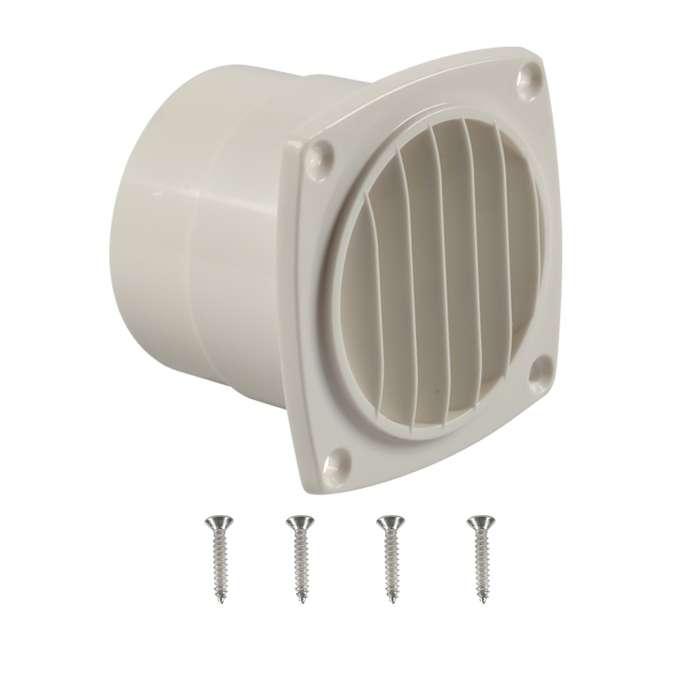Yacht / RV 93.5mm Louvered Vents with Screws(White)