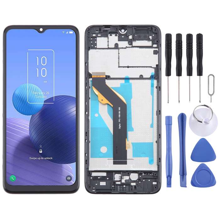 For TCL 408 T507D1 OEM LCD Screen Digitizer Full Assembly with Frame