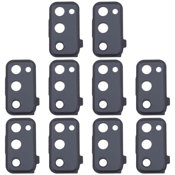 For Samsung Galaxy S20 FE SM-G780F 10pcs Rear Camera Lens Cover(Black)