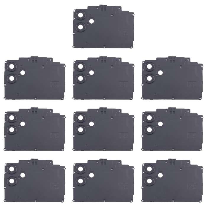 For Samsung Galaxy F04 SM-E045F 10pcs Rear Camera Lens Cover(Black)
