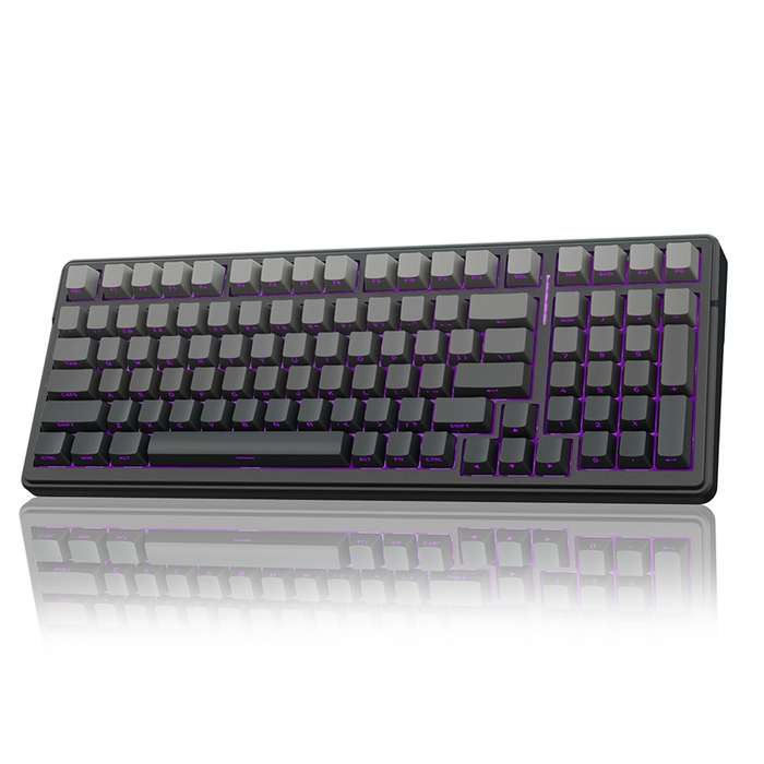 AULA F99 Pro 99 Keys Wired/2.4G/Bluetooth Three Model Customized RGB Mechanical Keyboard(Gradient Gr