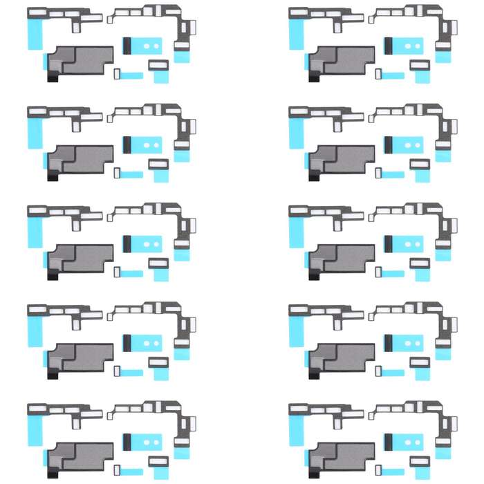 For iPhone 16 10sets Mainboard Heat Sink Sticker + FPC Sponge Foam Pads