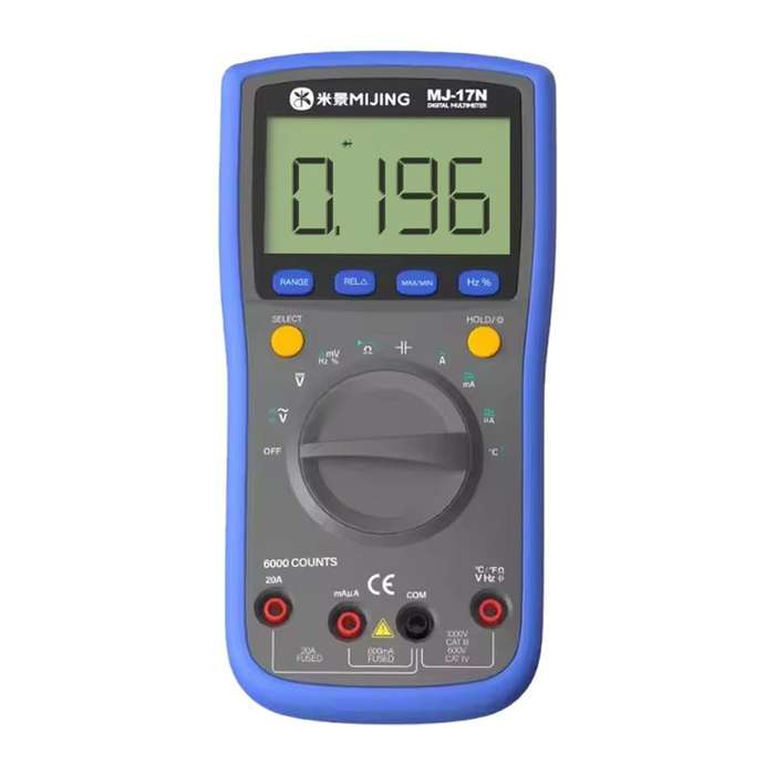 Mijing MJ-17N Auto Range LCD Display True-RMS High-precision Digital Multimeter