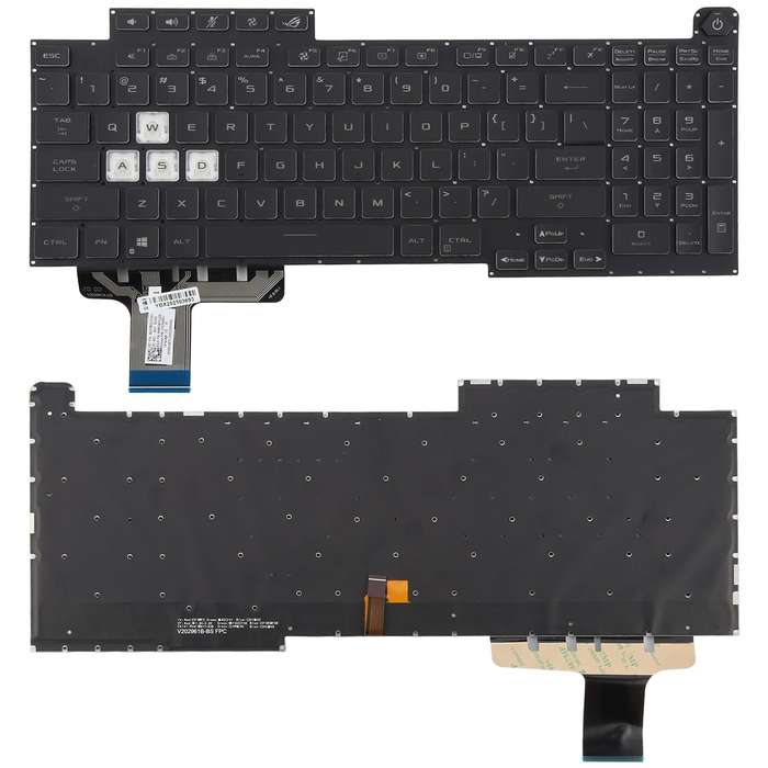 US Version 16 Pin Colorful Backlit Laptop Keyboard for Asus ROG Stirx G17 G713 G713Q G713QE G713QY G