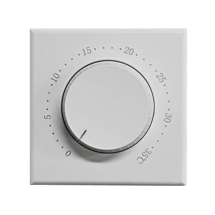 BHT-101GBL Electric Heating Smart Home Screenless Knob Thermostat with Dual Color LED Indicator(Whit