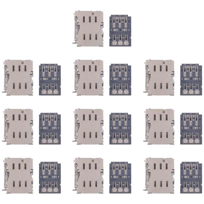 For Galaxy S24 Ultra SM-S928 10pcs Original SIM Card Reader