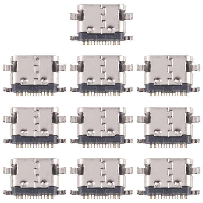 10pcs Original 12 Pin Charging Port Connector, Model:Middle Pin Position