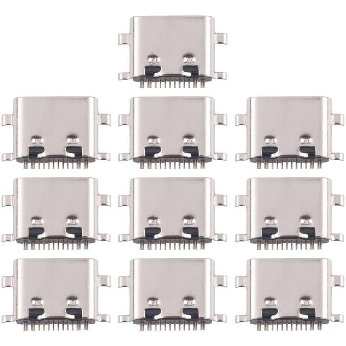 10pcs Original 12 Pin Charging Port Connector, Model:Four Pins Lower