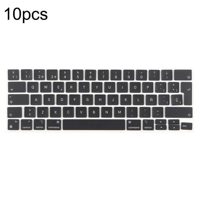 For MacBook A2251 A2289 A2238 A2338 10pcs UK Big Enter Version Keycaps, Language:Spain