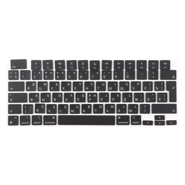 For MacBook A2681 A2941 A3113 A3114 UK Big Enter Version Keycaps, Language:Russian