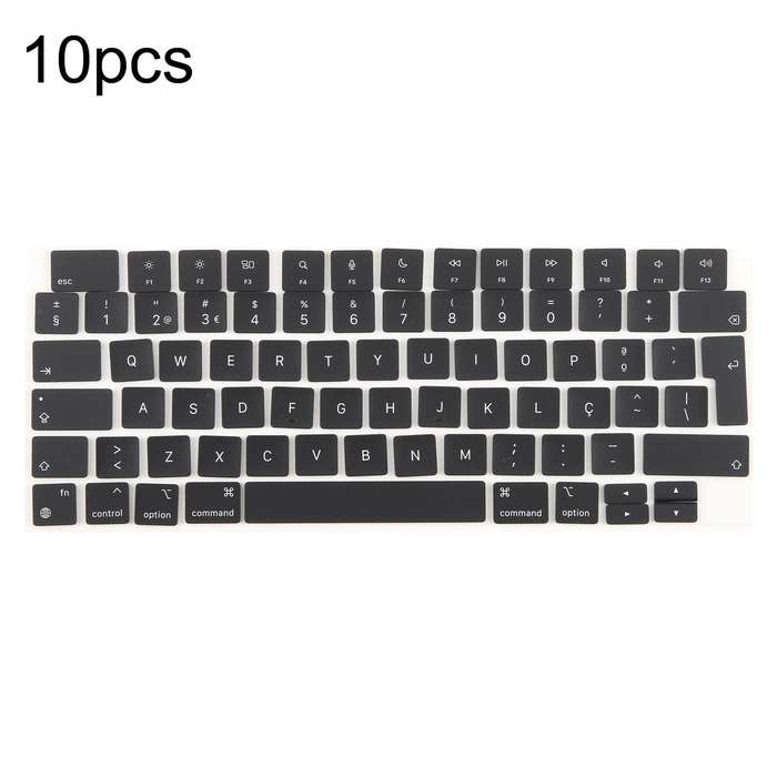 For MacBook A2442 A2485 A2779 A2780 A2991 A2992 A2918 10pcs UK Big Enter Version Keycaps, Language:P